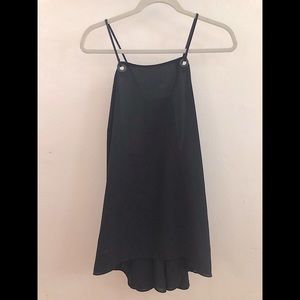 Vince Camuto Flowy Black Halter Top - L